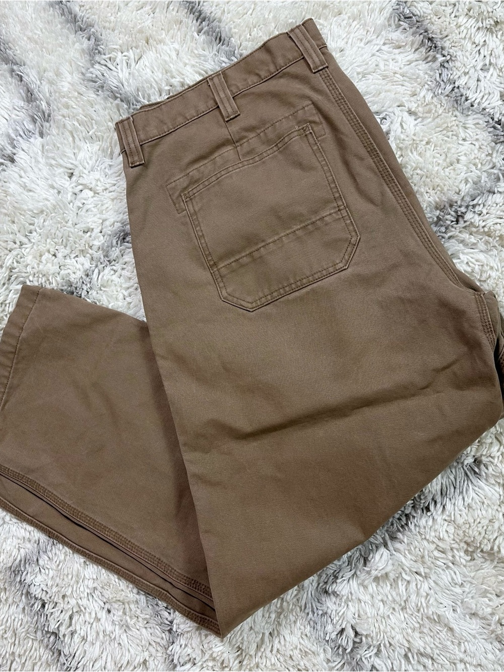 L.L. Bean Men's Chinos — Warm Tan Utility Style 42x32